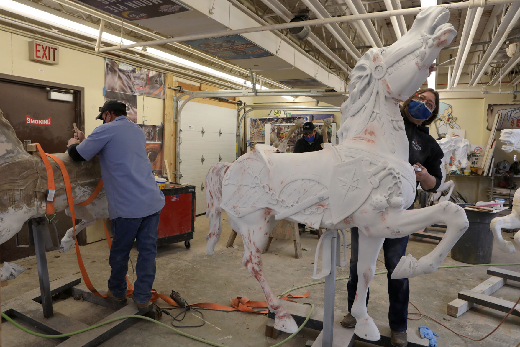 Jeremy Farrell, Steve Read and Tressa Kelting work